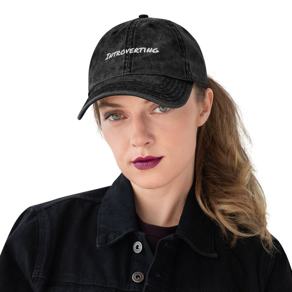 Vintage Cotton Twill Cap - Introverts Collection