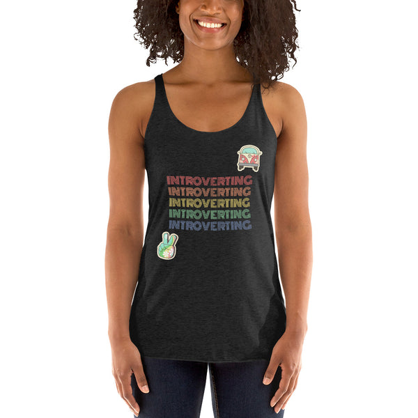 Women's Racerback Tank - Introverts Collection (70s)